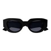 Gucci Snygga och minimalistiska Cat-Eye Solglasögon Black, Dam