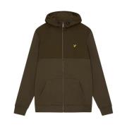 Lyle & Scott Softshell Huvtröja med dragkedja Green, Herr