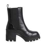 Calvin Klein Jeans Chunky Heeled Chelsea Boot - Svart Black, Dam