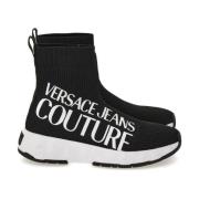 Versace Jeans Couture Stickade Sneakers Black, Dam