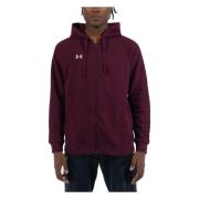 Under Armour Rival Full Zip Hoodie Purple, Herr