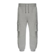 Balmain Sweatpants med logotyp Gray, Herr