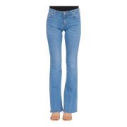 Liu Jo Flared Bottom Up Jeans Blue, Dam