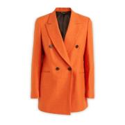 Brian Dales Snygg Blazers Kollektion Orange, Dam