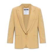 Moschino Enkelknäppt blazer Brown, Dam