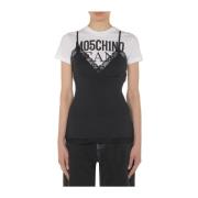 Moschino Svart Top för Kvinnor Black, Dam