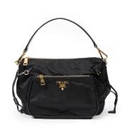 Prada Vintage Pre-owned Nylon prada-vskor Black, Dam