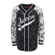 Dolce & Gabbana Svart knäppt logotröja Black, Dam