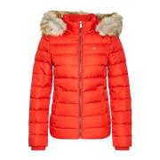 Tommy Jeans Orange Huva Dunjacka Red, Dam