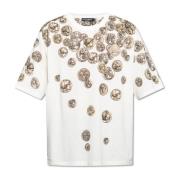 Dolce & Gabbana Mönstrad T-shirt White, Herr