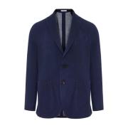 Boglioli Italiensk Bomullsjacka, Herrblazer Blue, Herr