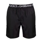 Dolce & Gabbana Svart Sea-kläder med stretchlinning Black, Herr