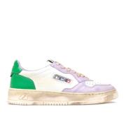 Autry Handgjorda Vintage Lädersneakers Multicolor, Dam