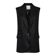 Co'Couture Oversize Vest Blazer i Svart Black, Dam