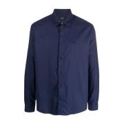 A.p.c. Bomullsskjorta, 100% Bomull Blue, Herr