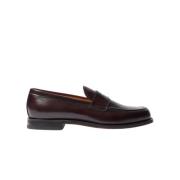 Scarosso Klassiska italienska Penny Loafers Brown, Herr