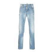 Dsquared2 Italienska Slim-Fit Jeans Blue, Herr