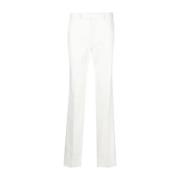 Ermenegildo Zegna Slim Fit Bomull/Kashmir Byxor White, Herr