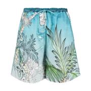 F.r.s For Restless Sleepers Klarblå Palazzo Shorts Blue, Dam