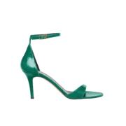 Isabel Marant Gröna Python Läderklackssandaler Green, Dam