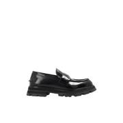 Alexander McQueen Läderloafers Black, Herr