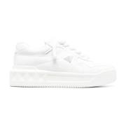 Valentino Garavani En Stud Sneakers White, Herr