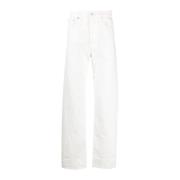Lanvin Vita Denim Jeans med Twist Detaljer White, Herr