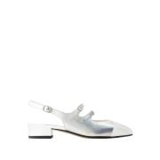 Carel Vita/Silver Läderpumps White, Dam