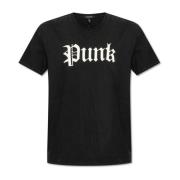 R13 Tryckt T-shirt Black, Dam