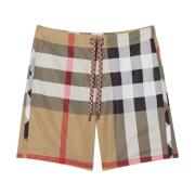 Burberry Beige Exploded Check Badshorts Beige, Herr