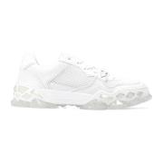 Jimmy Choo Diamond Läder Sneakers White, Herr