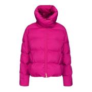 Pinko Huva tekniskt tyg Puffer Jacka Purple, Dam