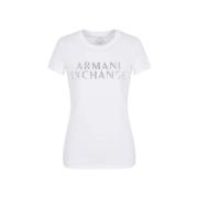 Armani Exchange Höst/Vinter Dam T-Shirt White, Dam
