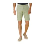 Mason's Stretch Gabardine Bermuda Shorts för Män Green, Herr