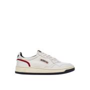 Autry Canvas Sneakers i vintagestil med läderdetaljer White, Herr