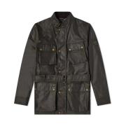 Belstaff Trialmaster Jacka, Vaxad Bomull, Faded Olive Green, Herr