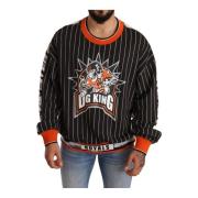 Dolce & Gabbana DG King Print Sweater Black, Herr