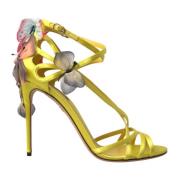 Dolce & Gabbana Gula Butterfly Applique Sandaler Yellow, Dam