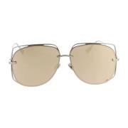 Dior Snygga silver solglasögon för kvinnor Gray, Dam
