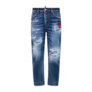 Dsquared2 Blå Jeans för Män Blue, Herr