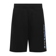 Givenchy Svarta Logo Track Shorts för Män Black, Herr