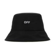 Off White Svart polyester hinkhatt Black, Herr