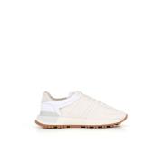 Maison Margiela Vita Läder- och Nylon Sneakers White, Dam