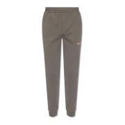 Helmut Lang Sweatpants med logotyp Gray, Herr