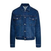 Heron Preston Vintage Denim Regular Jacka Blue, Herr