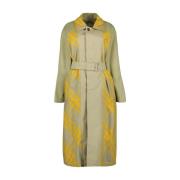 Burberry Omvändbar Rutig Trenchcoat Multicolor, Dam