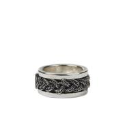 Emanuele Bicocchi 925 Silverring Gray, Unisex