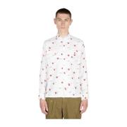 Human Made Flamingo Print Skjorta White, Herr