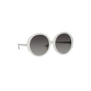 Linda Farrow Lfl1356 C5 SUN Sunglasses White, Dam