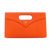 MCM Fluo Orange Diamond Handväska Orange, Dam